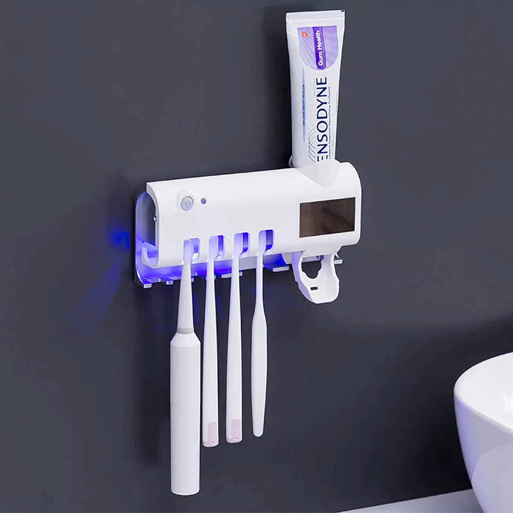 UV Light Sterilizer Toothbrush Holder Cleaner & Automatic