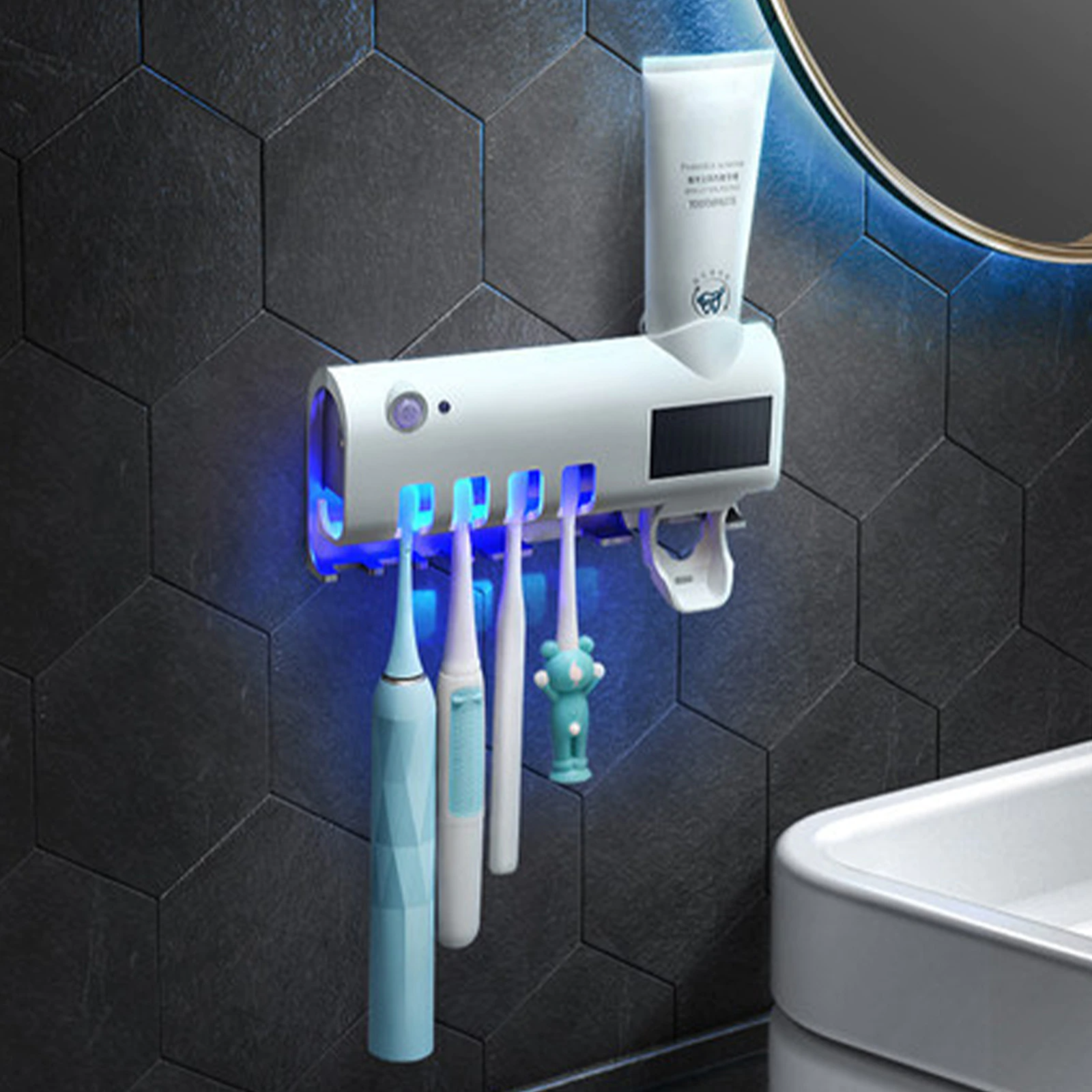 UV Light Sterilizer Toothbrush Holder Cleaner & Automatic