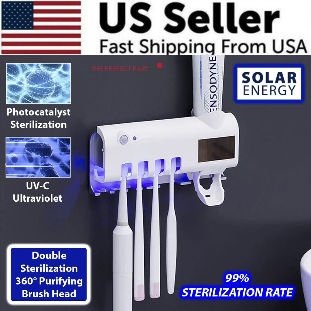 UV Light Sterilizer Toothbrush Holder Cleaner & Automatic